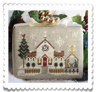 Hometown Holiday - Town Church - Little House Needleworks (Stickvorlage)
