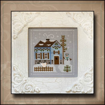 Stickvorlage Country Cottage Needleworks - Frosty Forest 7 Snowgirls Cottage