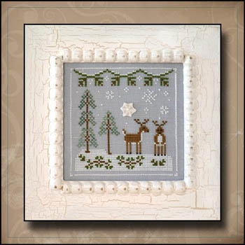 Stickvorlage Country Cottage Needleworks - Frosty Forest 8 Snowy Reindeer