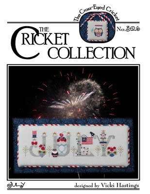 July - Cross Eyed Cricket (Stickvorlage)