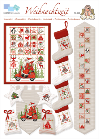 Weihnachtszeit - Lindners Kreuzstiche (Stickvorlage)