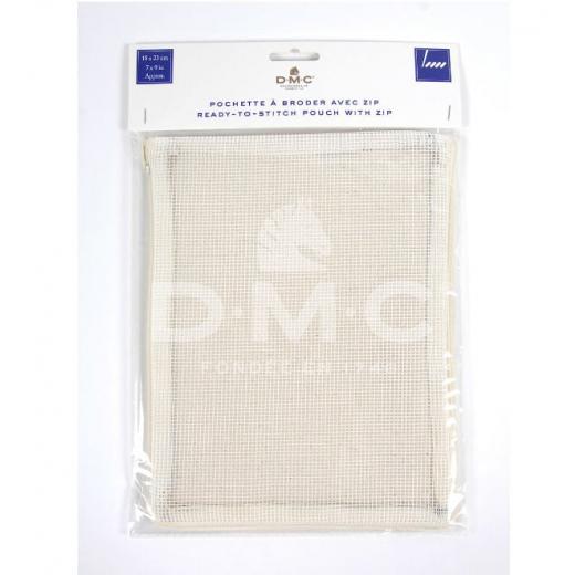 Bestickbares Täschchen mit Reißverschluß - DMC