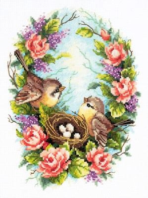 Magic Needle - Stickbild Family Nest