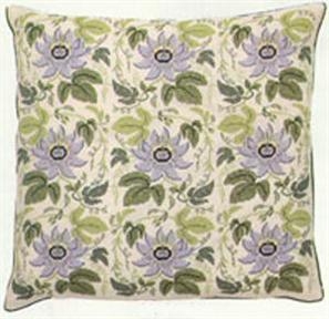 Haandarbejdets Fremme - Kissen Passionsblumen