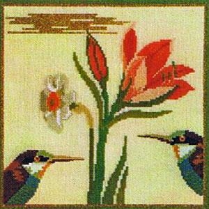 Haandarbejdets Fremme - Kissen Eisvögel