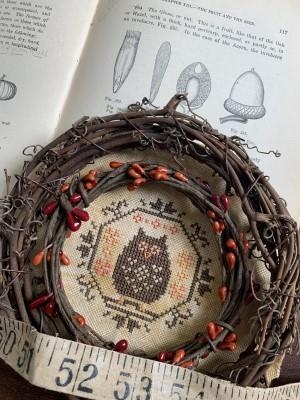 Stickvorlage Darling & Whimsy Designs - Quirky Quaker - Owl