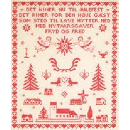 Mustertuch Weihnachten - Haandarbejdets Fremme Stickpackung