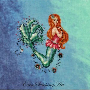 Stickvorlage Cross Stitching Art - Aurelia The Little Mermaid