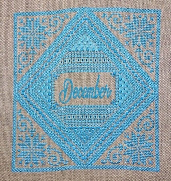 Stickvorlage Northern Expressions Needlework - December - Turquoise