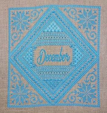 Stickvorlage Northern Expressions Needlework - December - Turquoise