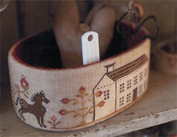 Stickvorlage Stacy Nash Primitives - Primrose Farm Sewing Basket