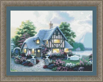 Stickvorlage Kustom Krafts - Lakeside Cottage