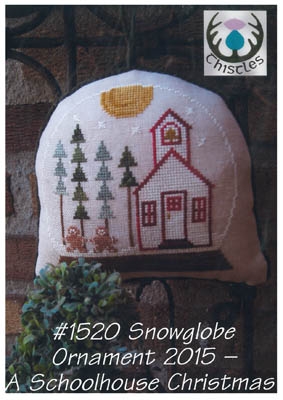 Stickvorlage Thistles - Snowglobe Ornament 2015 Schoolhouse Christmas