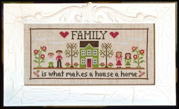 Stickvorlage Country Cottage Needleworks - Family Home