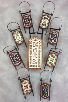 Stickvorlage Foxwood Crossings - Letter Sleds A To Z