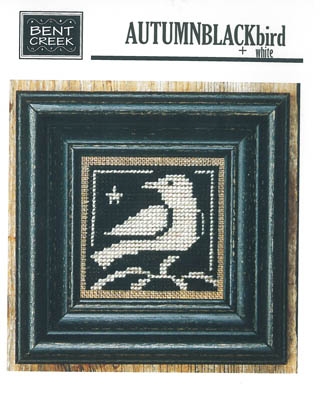 Autumn Blackbirds + White - Bent Creek (Stickvorlage) - Ausverkauf