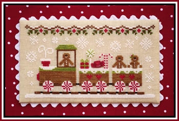 Stickvorlage Country Cottage Needleworks - Gingerbread Village 1 Gingerbread Train