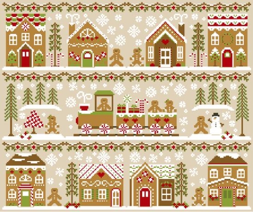 Country Cottage Needleworks - Gingerbread Village (Serie mit 11 Vorlagen)