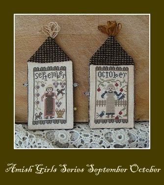 Stickvorlage Nikyscreations - Amish Girl - September/October