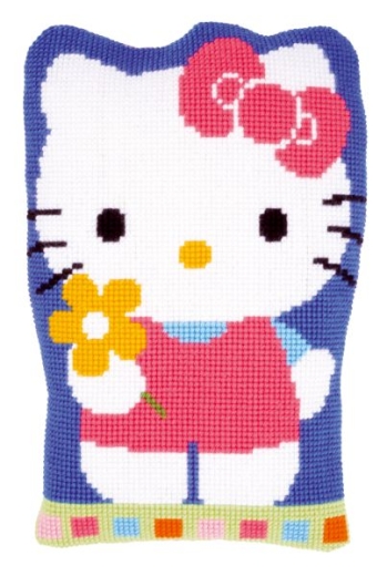 Kreuzstichkissen Verachtert/Vervaco - Hello Kitty (Ausverkauf)