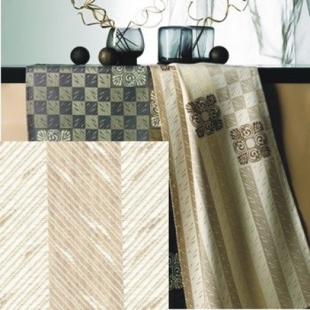 Läufer Zweigart Titan hellbeige-dunkelbeige 44x135