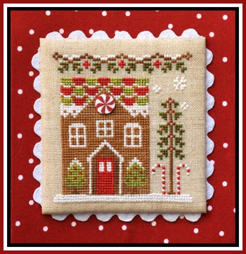 Stickvorlage Country Cottage Needleworks - Gingerbread Village 3 Gingerbread House 1