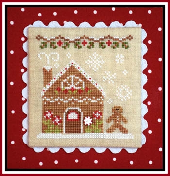 Stickvorlage Country Cottage Needleworks - Gingerbread Village 4 Gingerbread House 2