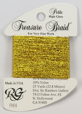 Petit Treasure Braid Rainbow Gallery - High Gloss Bright Gold