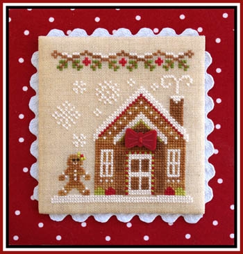 Stickvorlage Country Cottage Needleworks - Gingerbread Village 5 Gingerbread House 3