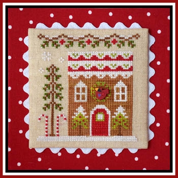 Stickvorlage Country Cottage Needleworks - Gingerbread Village 6 Gingerbread House 4