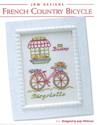 Stickvorlage JBW Designs - French Country Bicycle