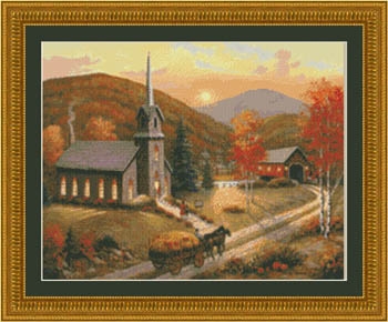 Stickvorlage Kustom Krafts - Autumn In Vermont