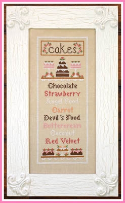 Stickvorlage Country Cottage Needleworks - Cake Menu