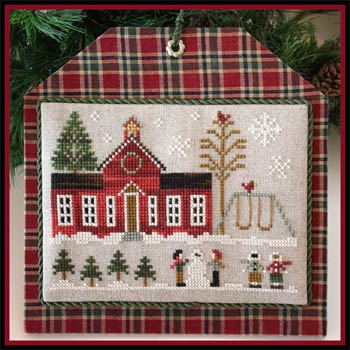 Stickvorlage Little House Needleworks - Hometown Holiday - Schoolhouse