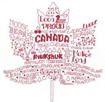 Stickvorlage Imaginating - Lets Visit Canada