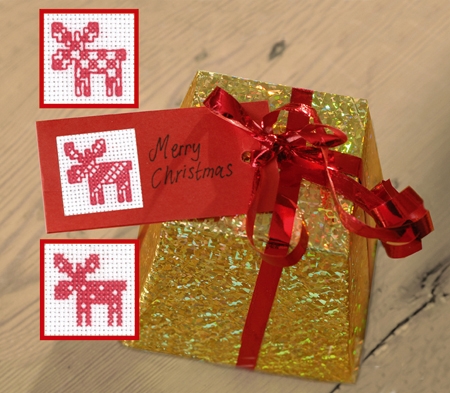 Permin of Copenhagen Stickpackung - Geschenkkarten Weihnachten 3er-Pack
