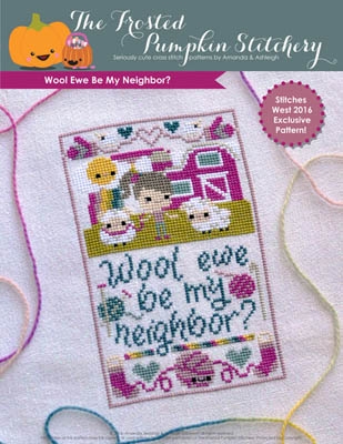 Stickvorlage Frosted Pumpkin Stitchery - Wool Ewe Be My Neighbor (Ausverkauf)