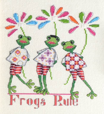 Stickvorlage MarNic Designs - Frogs Rule