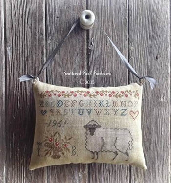 Pure In Heart Hanging Pinpillow - Scattered Seeds Samplers (Stickvorlage)