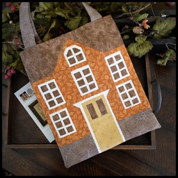 Stickvorlage Little House Needleworks - Nähvorlage Little House Tote Bag
