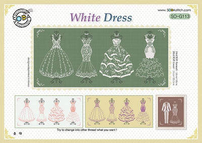 Stickvorlage Soda Stitch - White Dress