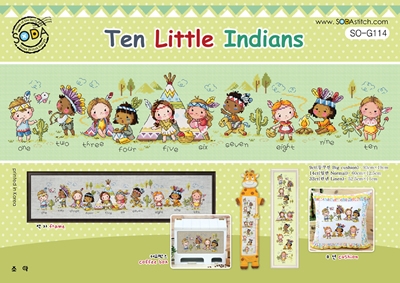 Stickvorlage Soda Stitch - Ten Little Indians