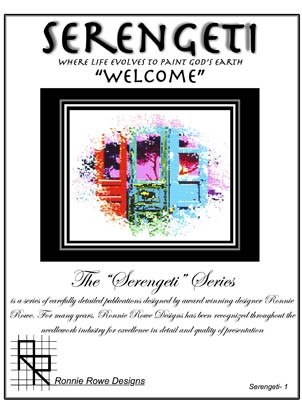 Stickvorlage Ronnie Rowe Designs - Serengeti Welcome