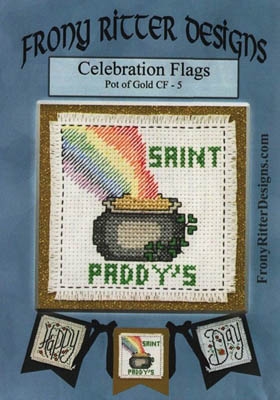 Stickvorlage Frony Ritter Designs - Celebration Flags - Pot of Gold