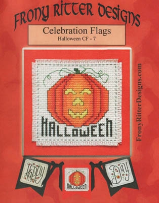 Stickvorlage Frony Ritter Designs - Celebration Flags - Halloween