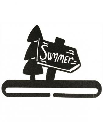Dekobügel Sommer schwarz 15 cm (Ausverkauf)