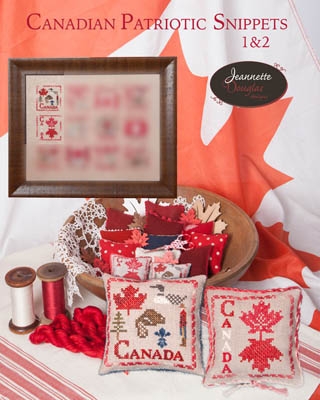 Stickvorlage Jeannette Douglas Designs - Canadian Patriotic Snippets 1 & 2