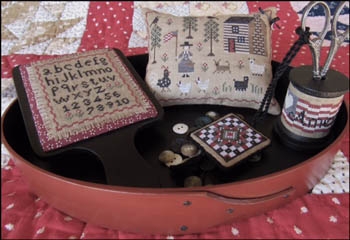 Stickvorlage The Scarlett House - American Homestead Sewing Set