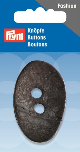 Knopf Kokos oval anthrazit Ø 50 mm - Prym (Ausverkauf)