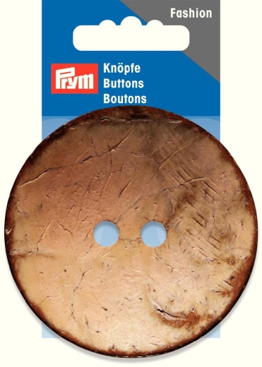Knopf Kokos rund beige Ø 70 mm - Prym (Ausverkauf)